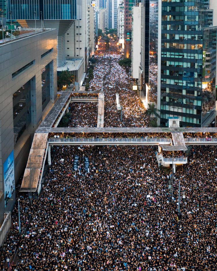 2 Millionen Menschen protestieren in Hong Kong, (c) Manson Yim